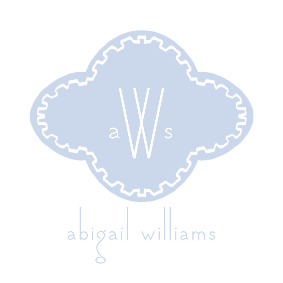 Cornflower Medallion Monogram Calling Card
