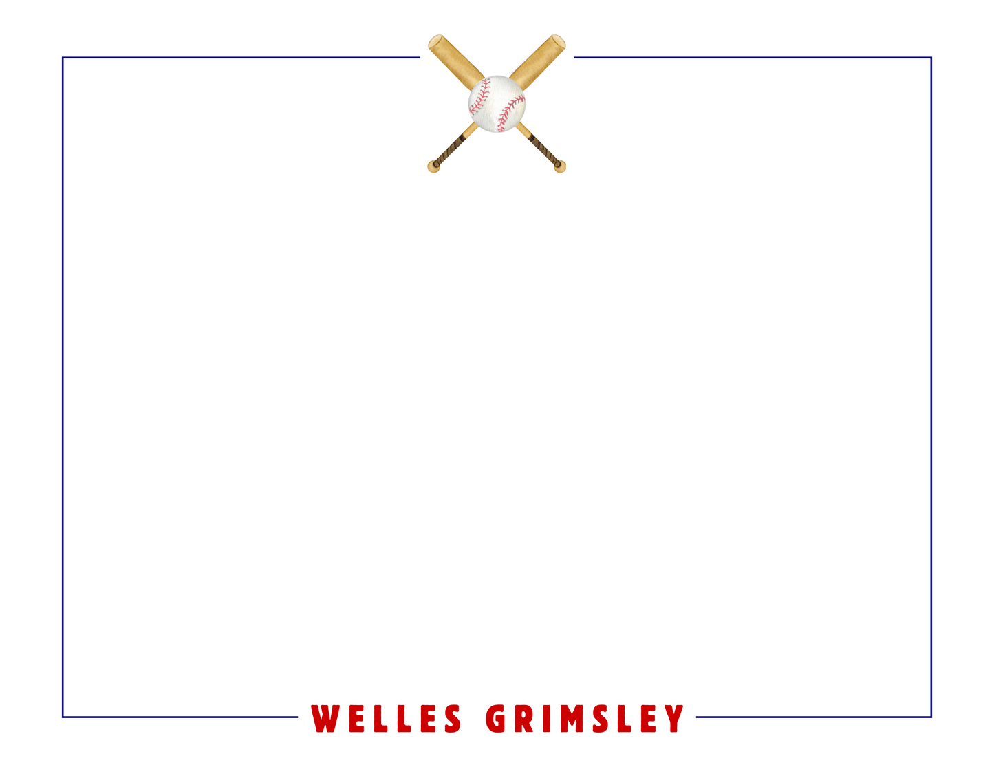 Baseball Stationery Set