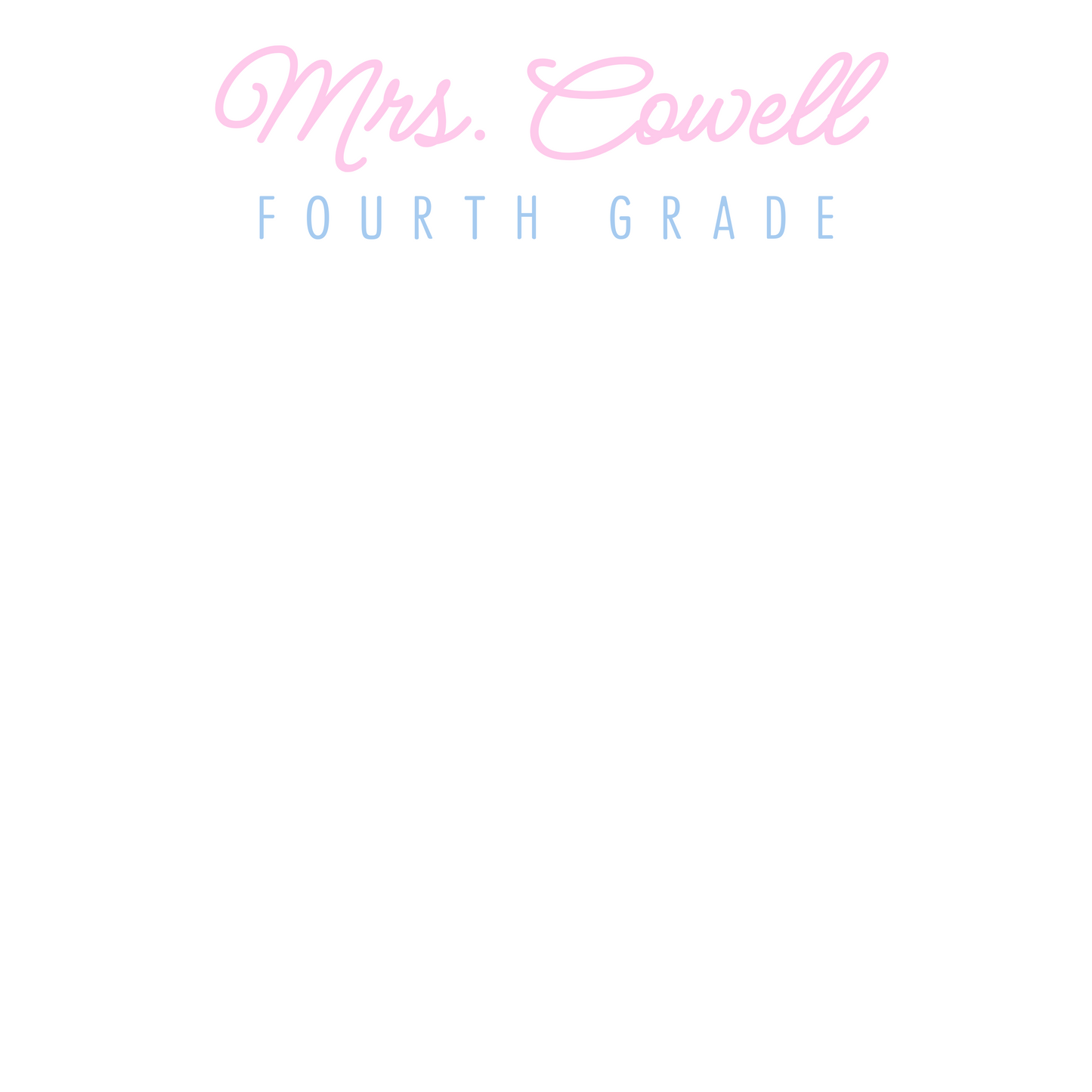 Elegant Teacher Notepad - Pink & Blue
