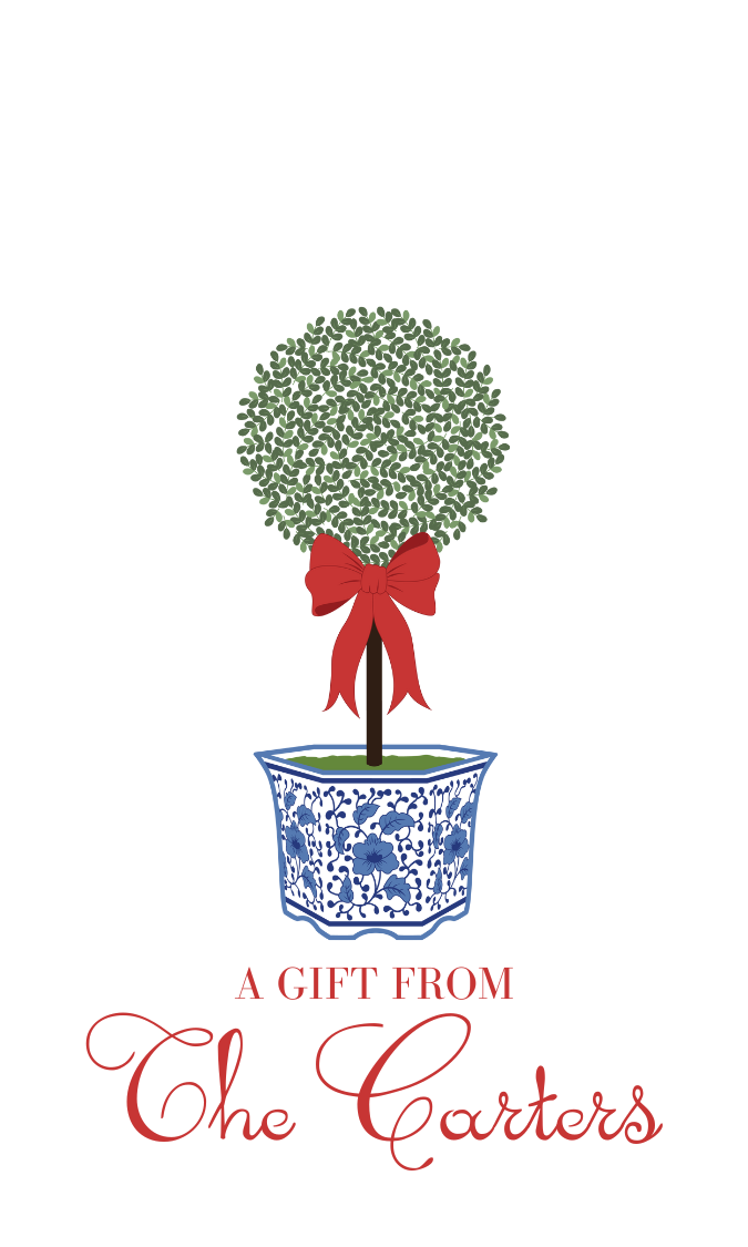 Topiary Gift Tag