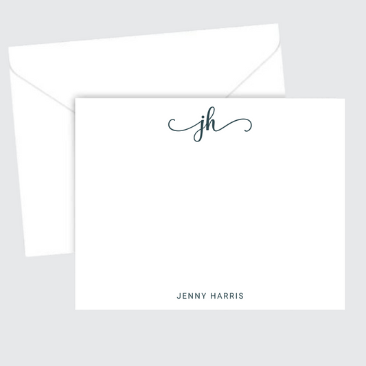 Script Initial Stationery Set