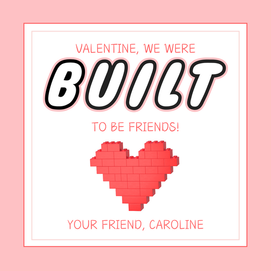 Brick Built Valentine - Pink