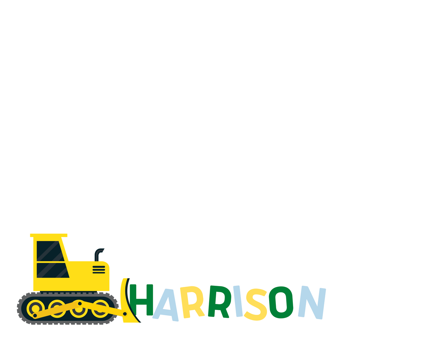 Bulldozer Stationery Set