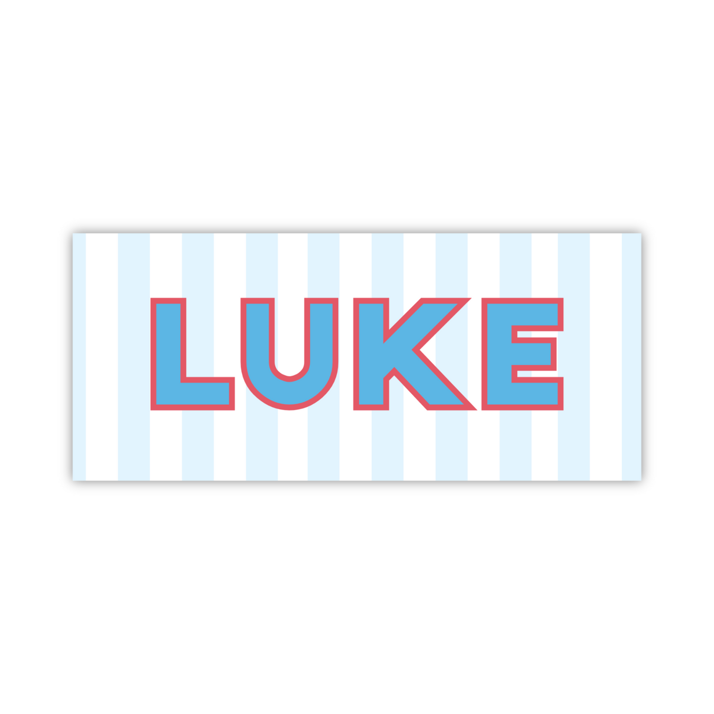 Water Resistant Name Labels - Outline Name