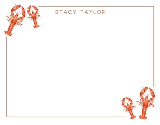 Lobster Stationery Set