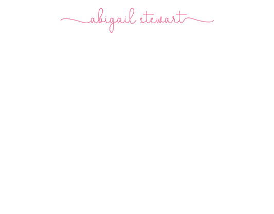 Simple Script Stationery Set - Pink