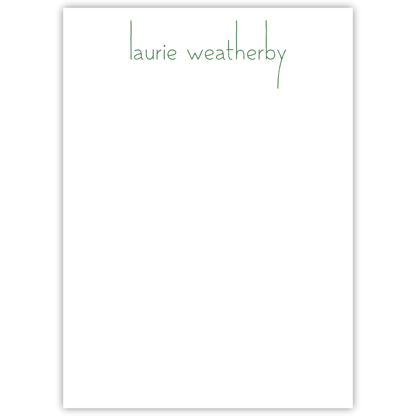 notepad with simple name; ShooFly Paper Co. Auburn, Alabama