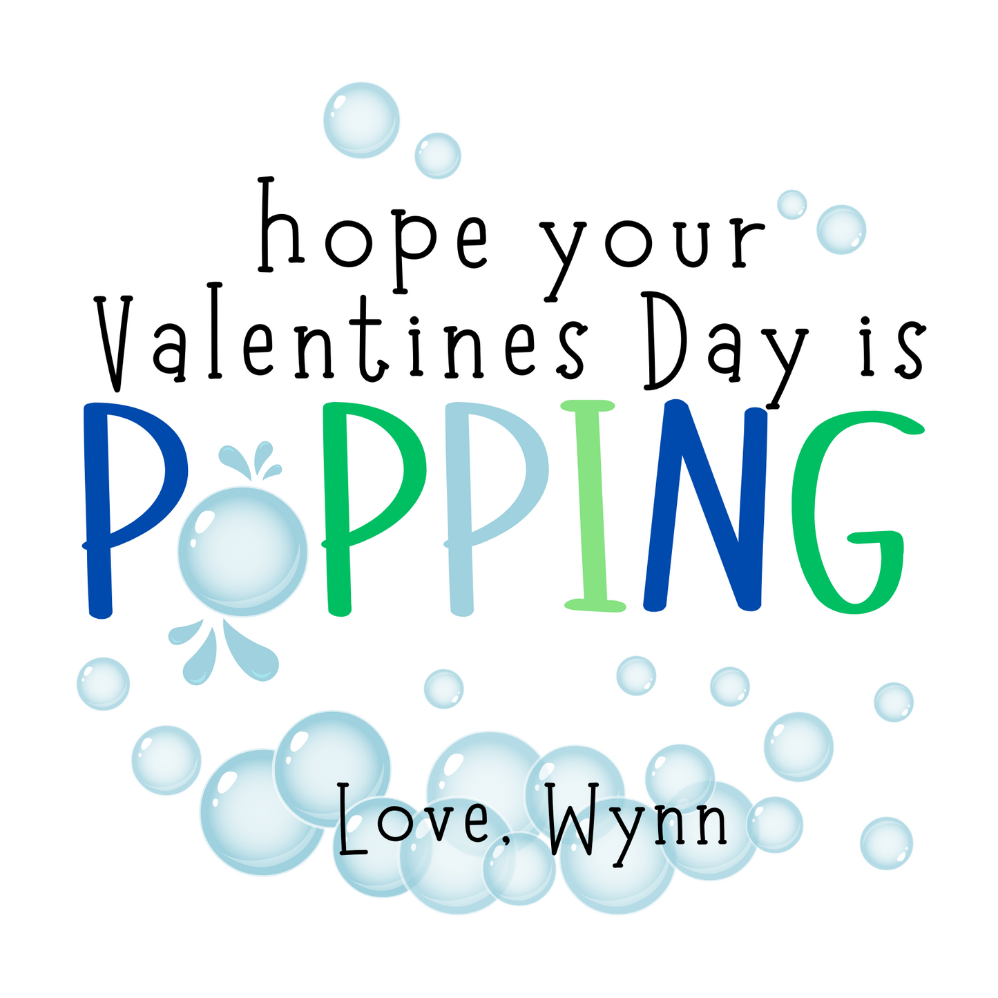 Bubbles Valentine