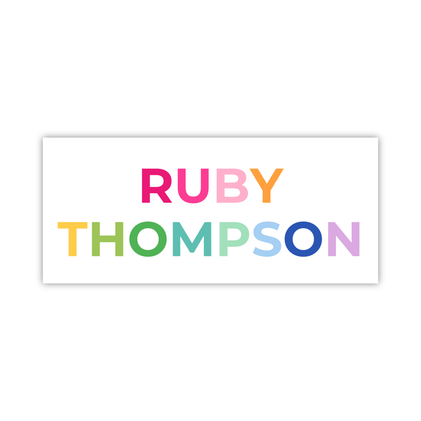 waterproof sticker, waterproof label, name label for bottle, ShooFly Paper Co.