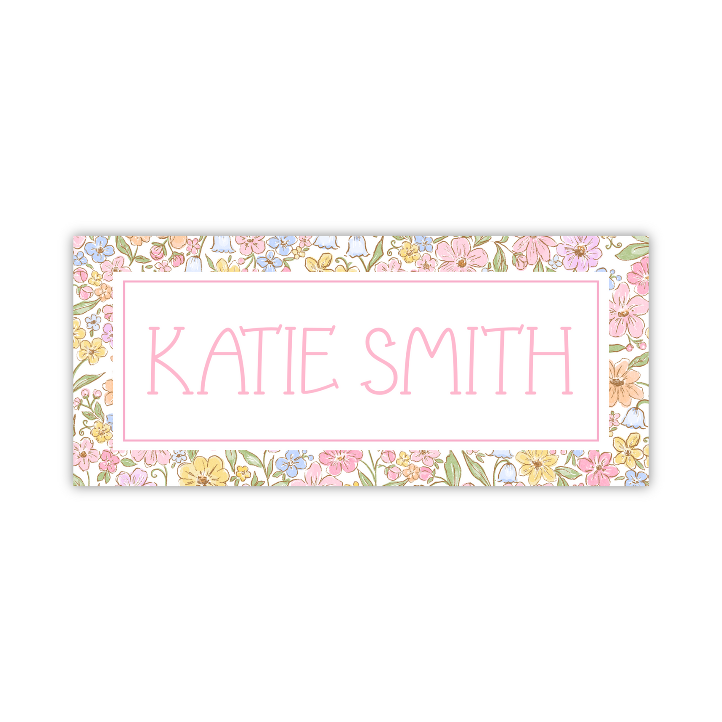 cute girls name label, waterproof sticker, waterproof label, bottle name label, ShooFly Paper Co.