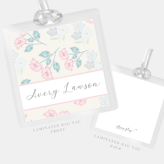 Floral Bag Tag