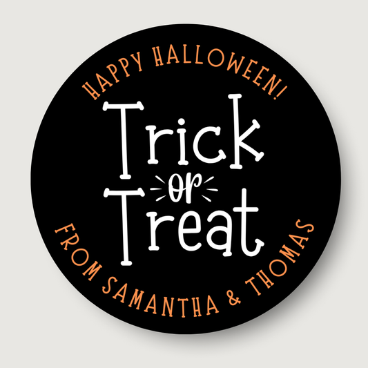 Trick or Treat Halloween Gift Tag