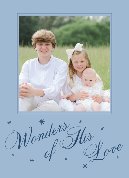 Wonders of His Love - Light Blue