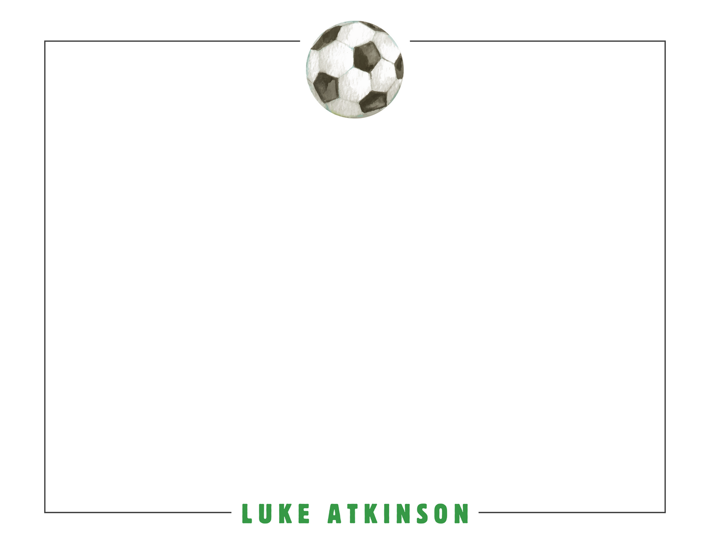 Soccer Stationery Set