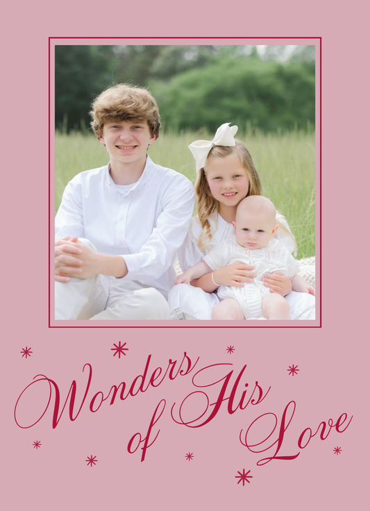 Wonders of His Love - Pink