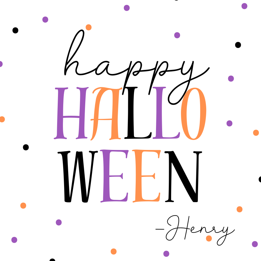 Happy Halloween Gift Tag