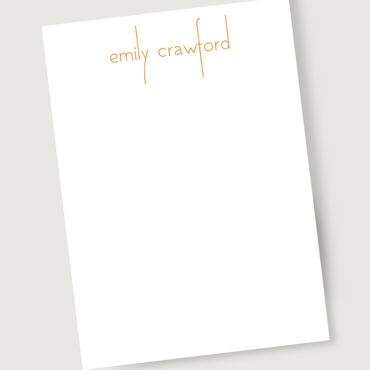 Simple Name Notepad - Gold