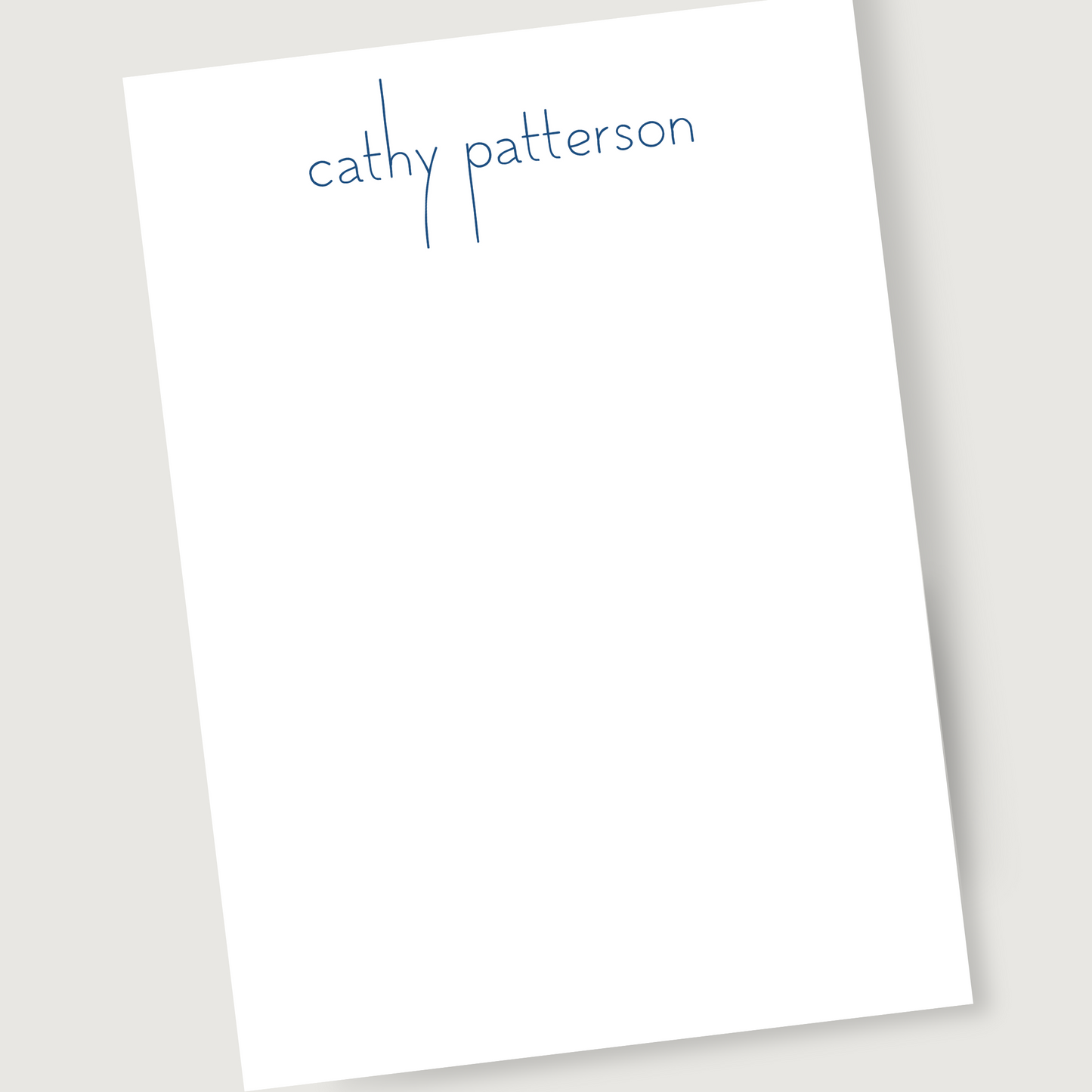 Simple Name Notepad - Blue