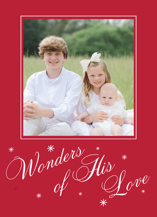 Wonders of His Love - Red