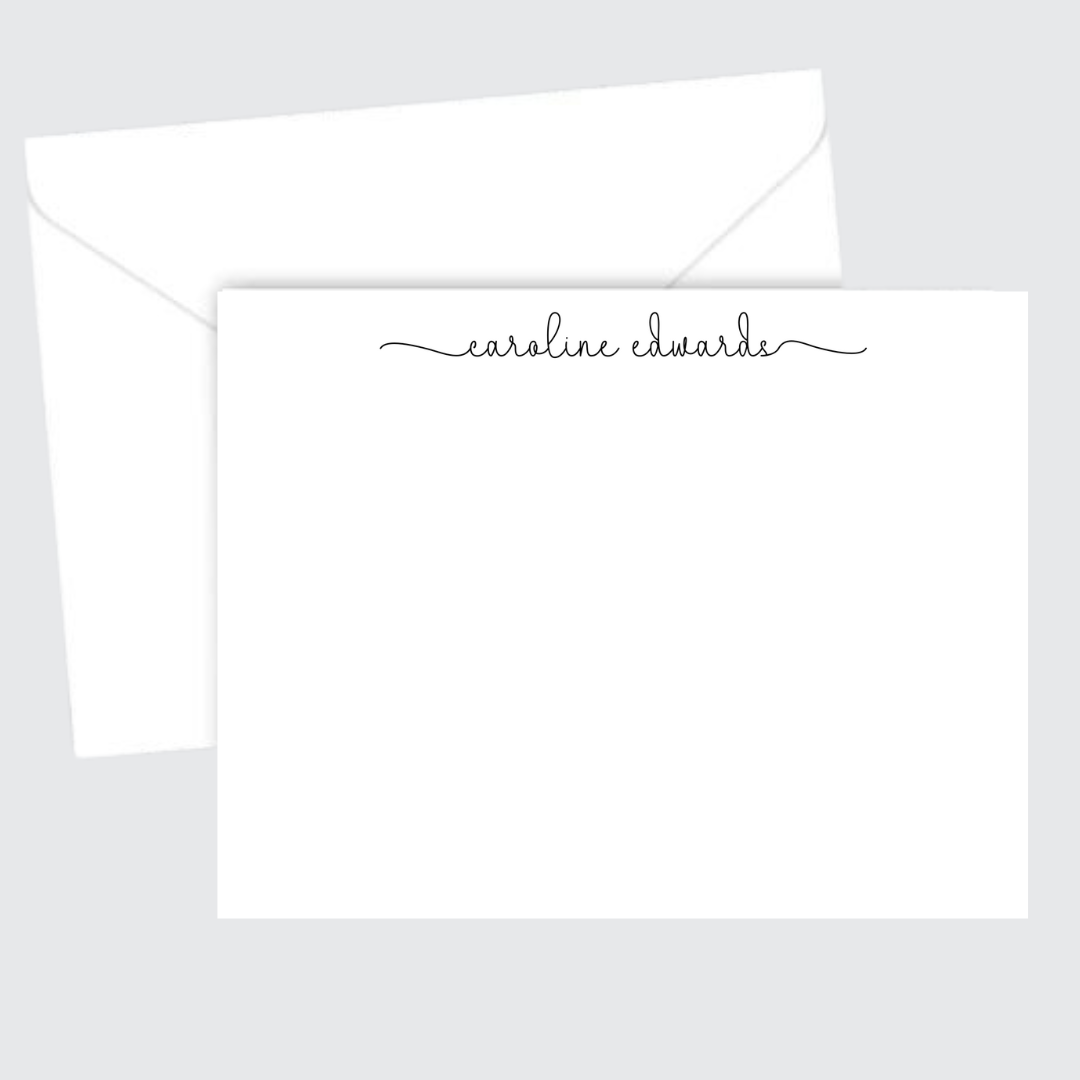 Simple Script Stationery Set