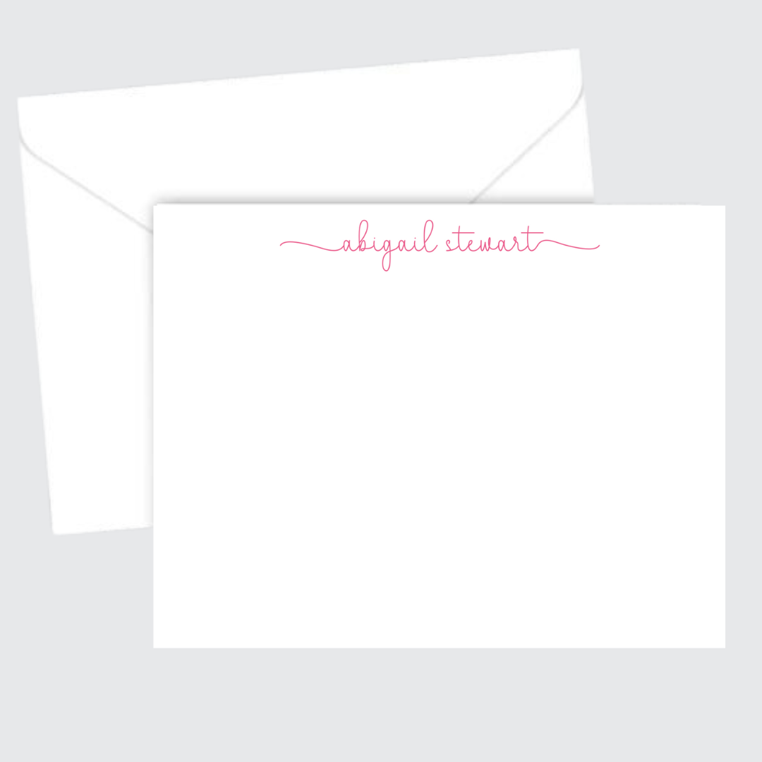 Simple Script Stationery Set