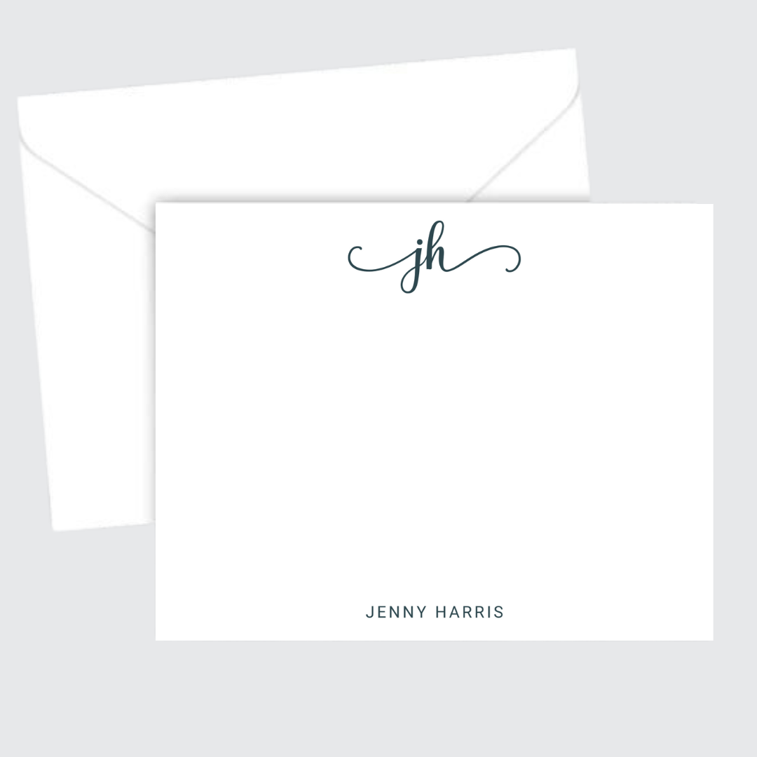 Script Initial Stationery Set