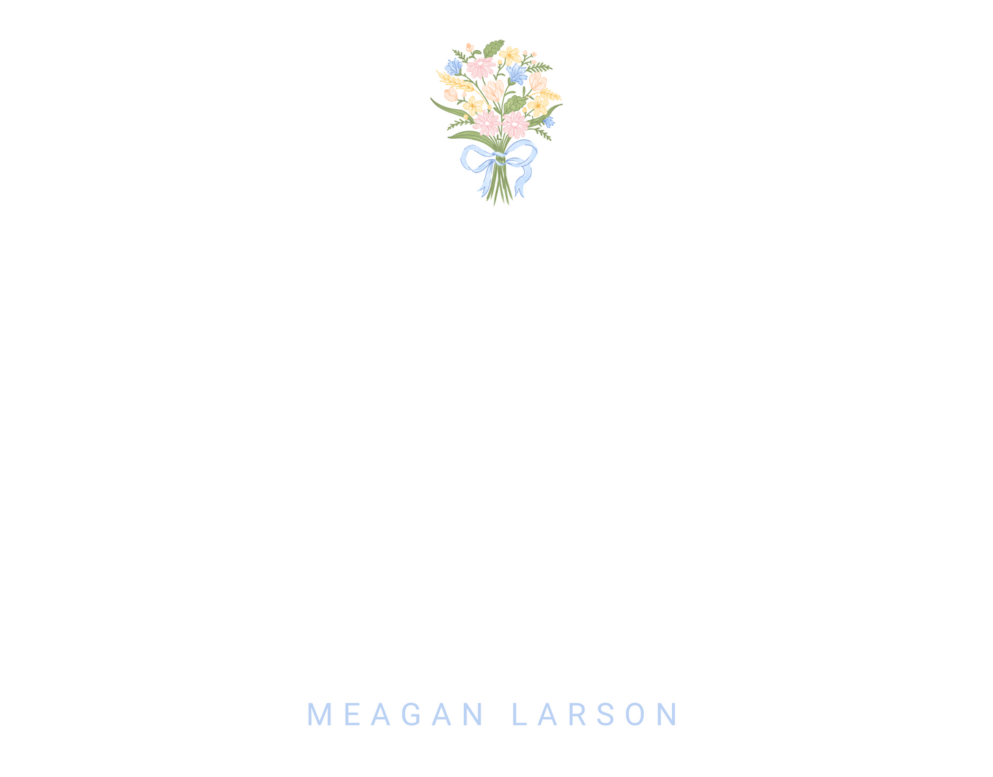 Floral Bouquet Stationery Set