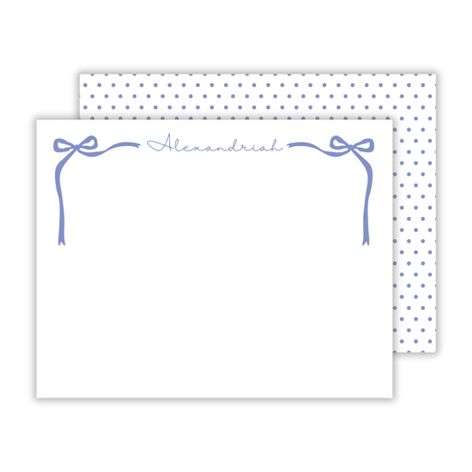 cute stationery for girls, bow stationery, polka dots, ShooFly Paper Co.