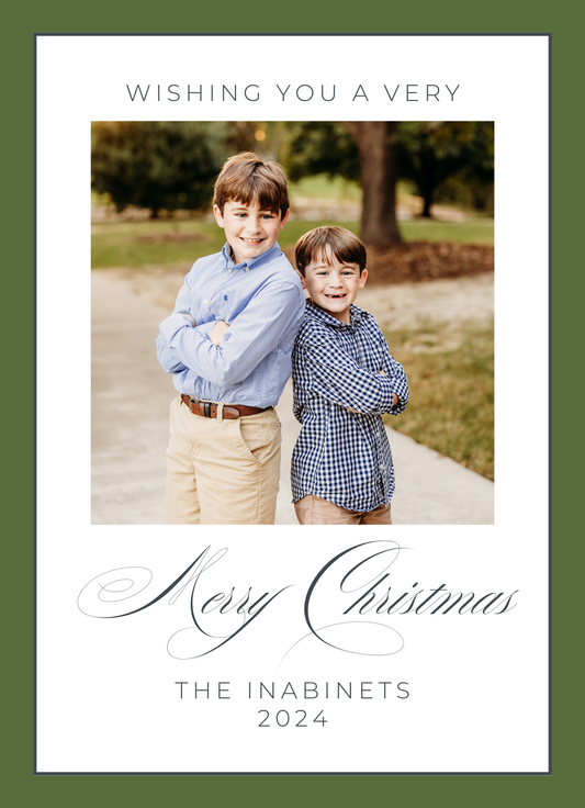 Wishing You a Merry Christmas Card