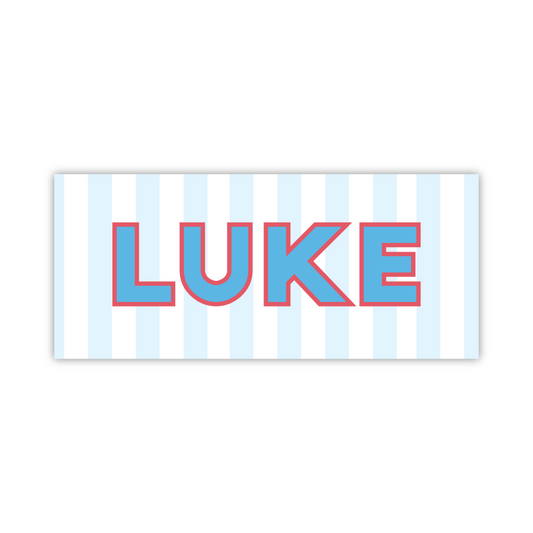 Water Resistant Name Labels - Outline Name