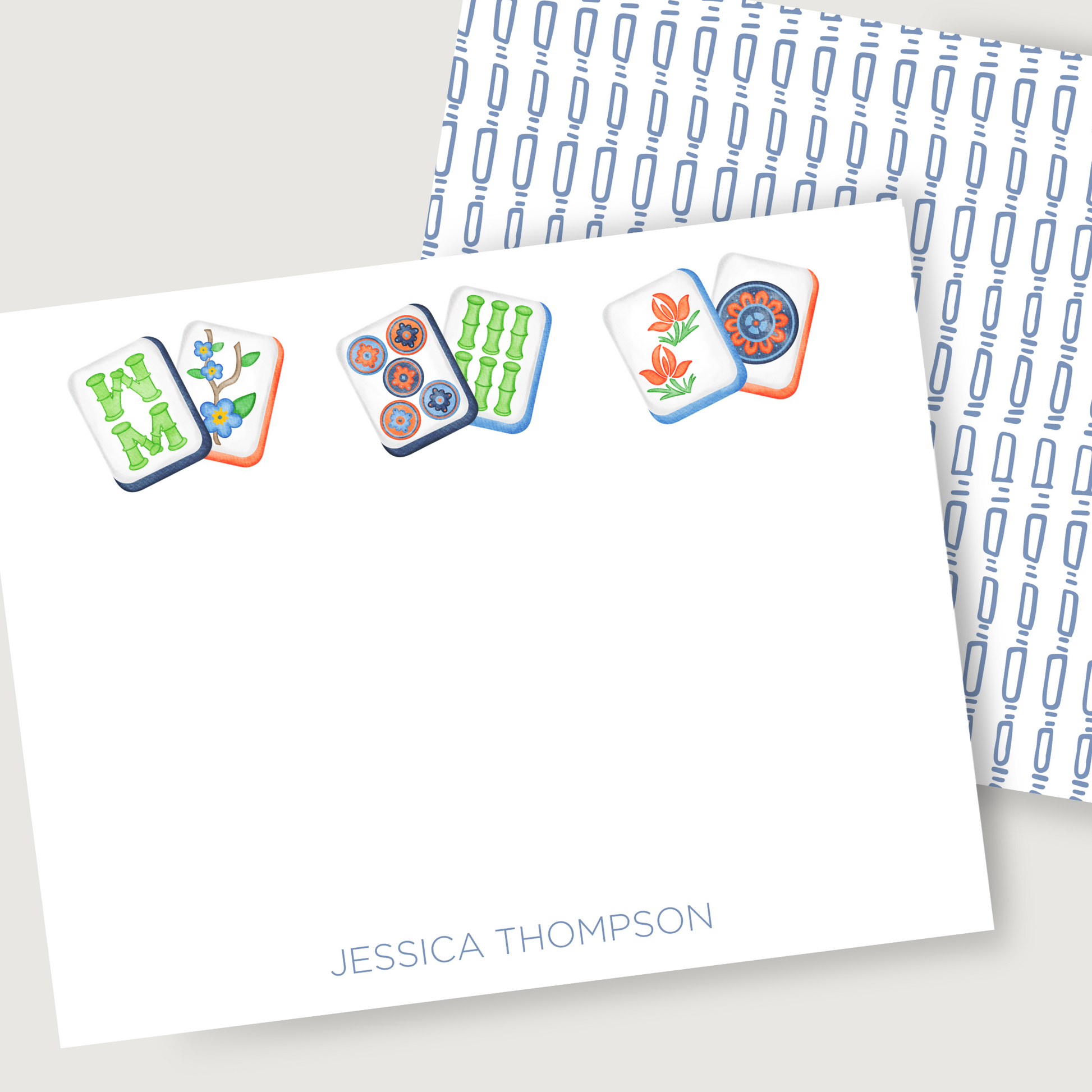 cute set of mahjong stationery, shoofly paper co.