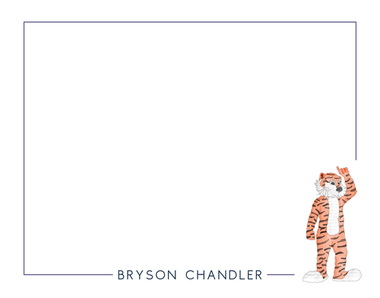 notecard set with friendly tiger