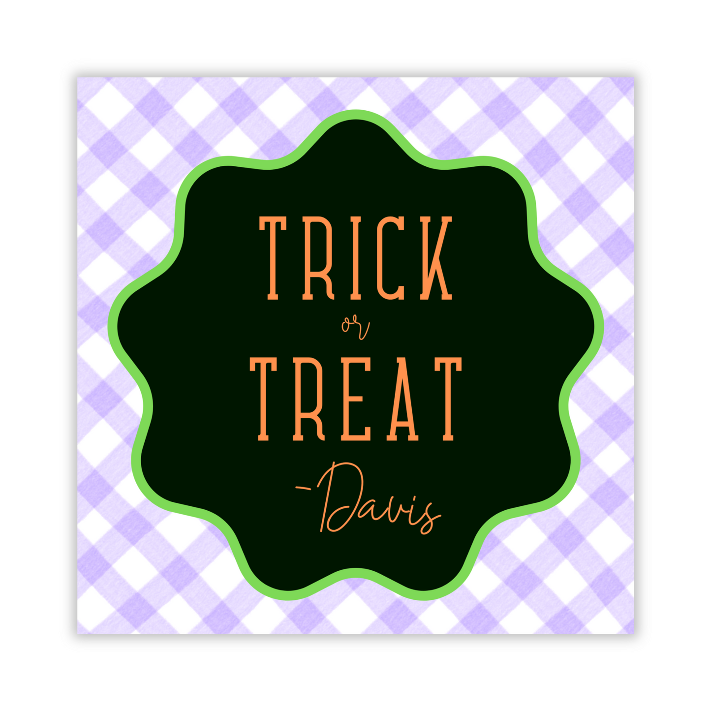halloween gift tag, ShooFly Paper Co. Auburn, Alabama