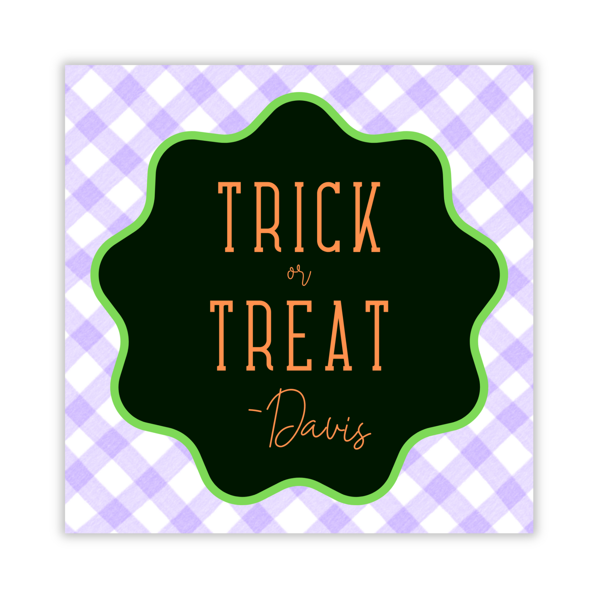 halloween gift tag, ShooFly Paper Co. Auburn, Alabama