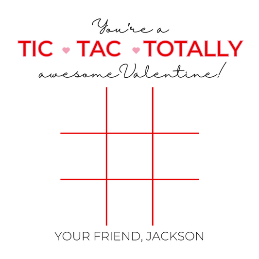 Tic Tac Toe Valentine